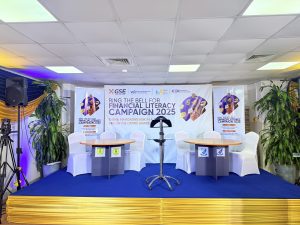 The Ghana Stock Exchange (GSE), in collaboration with the World Federation of Exchanges (WFE) and the International Organisation of Securities Commissions (IOSCO), with support from Ghana Securities Industry Association,(GSIA), is pleased to invite you and your team to this year&rsquo;s Ring the Bell for Financial Literacy programme. The event is scheduled to commemorate World Investor Week on Thursday, October 9, 2025, from 10:00 a.m. to 1:00 p.m. at the GSE premises, 6th Floor, Cedi House, Accra.      The theme for this year&rsquo;s event is: &ldquo;Navigating Risk in a Digital Era on Capital Markets&rdquo; Below are the live stream links for Facebook and LinkedIn.  https://www.linkedin.com/events/ringthebellforfinancialliteracy7381731512918016000/theater/  https://web.facebook.com/events/985913120387927/, Ghana Stock Exchange